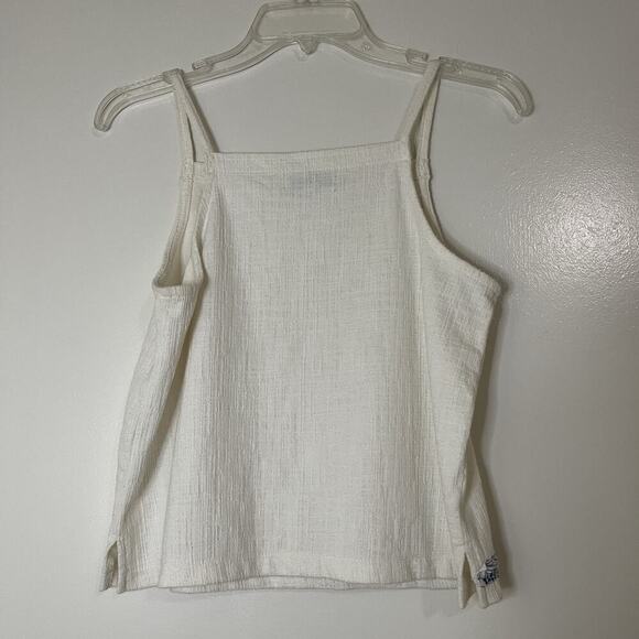 Madewell Gauze white Daisy trim square neck tank top small - Picture 5 of 5